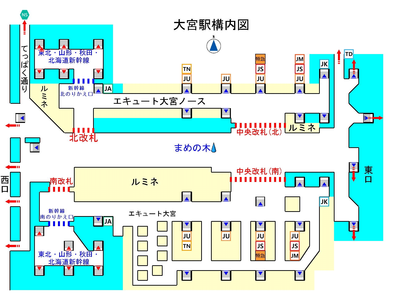 大宮 駅 構内 図